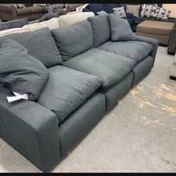 Brand New👉 Savesto Gray Cloud Seating 3 Pc Modular Sofa💥 Delivery Available 