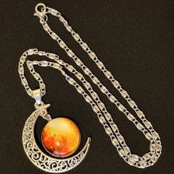 Over The Moon Necklace and Pendant 