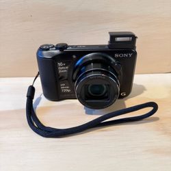 Sony Cyber-Shot DSC-H90 Digital Camera 16.1 MP Tested Great w/Bat-Card-Charg-Box