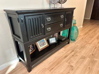 Buffet Table Cabinet (2 Drawer Dresser + 2 Doors)