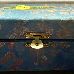 Decorative Wood Chest w/ Sun & Moon Balls – Treasure Box/ OBO