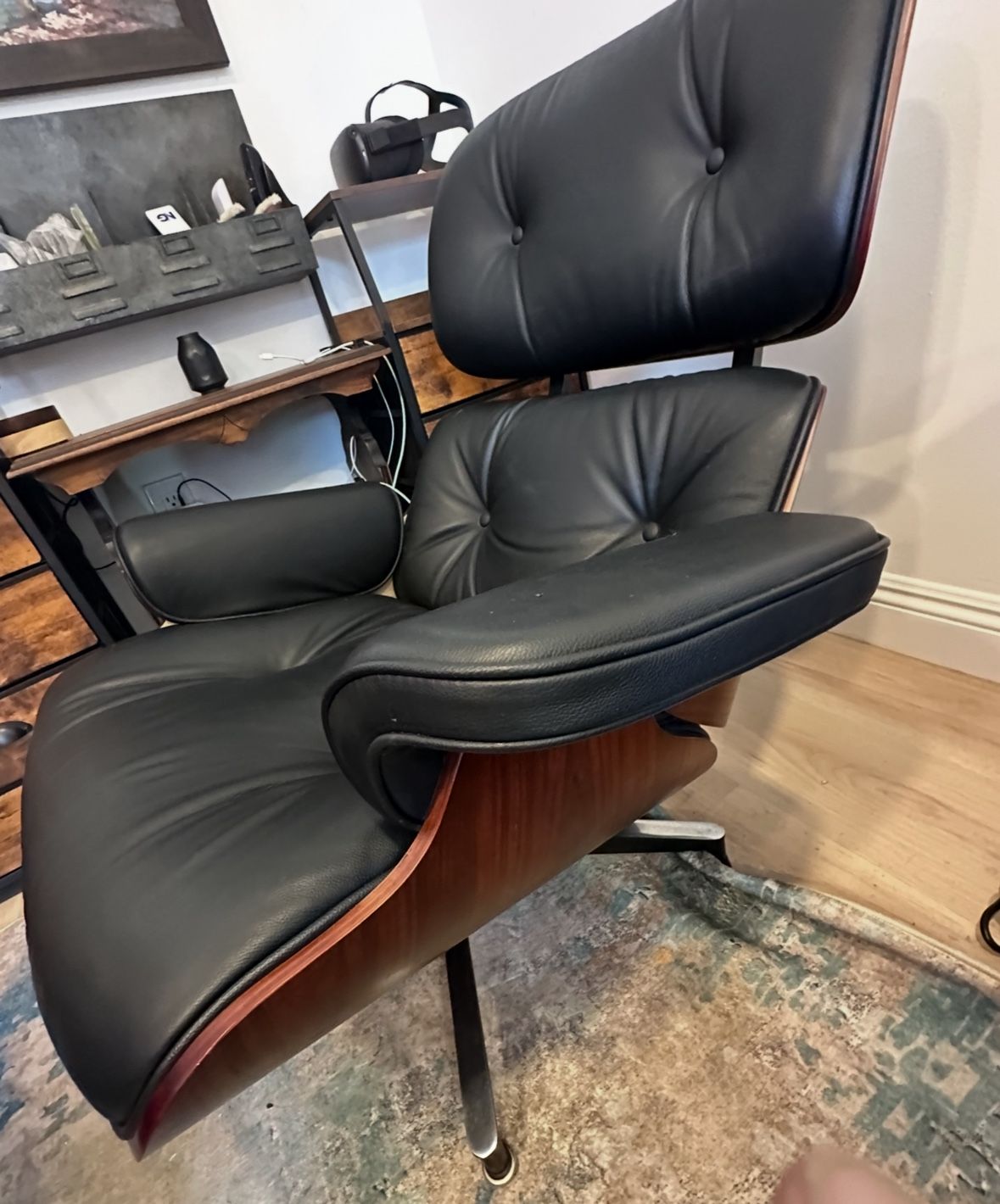 Eames Mid Century Lounge chair With Ottoman