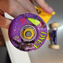 New!
Rare Purple Industrial skateboard trucks 5” wide w Dyet wheels bearings hardware