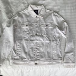 WHITE DENIM ZARA JACKET
