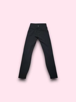 Lululemon Women's Size 4 Black Stretch Full Length Leggings Pocket