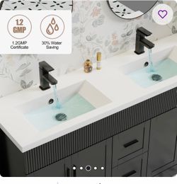60” Double Sink Bathroom vanity
