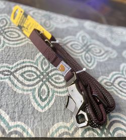 Carhartt - Nylon Duck Leash, Reflective Stitching, Deep Wine, Small
