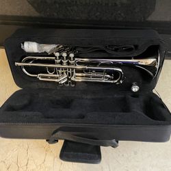 Silver B-Flat Trumpet