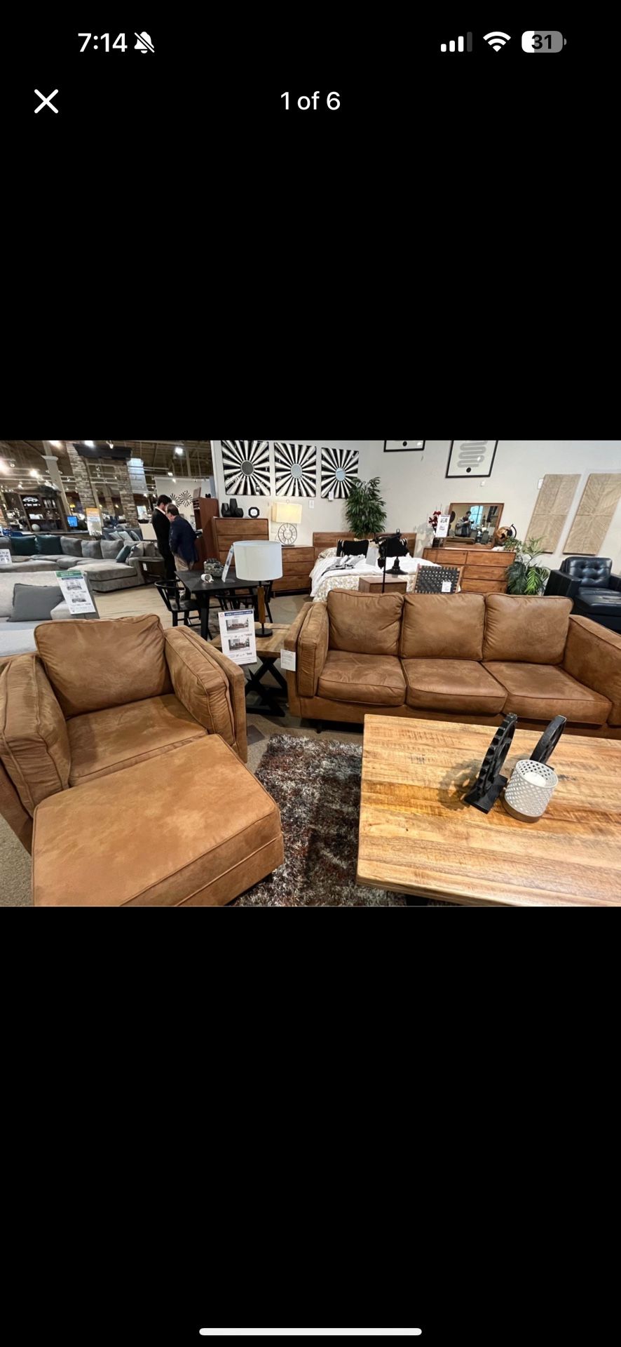 Ashley’s Couch, Chair, Ottoman