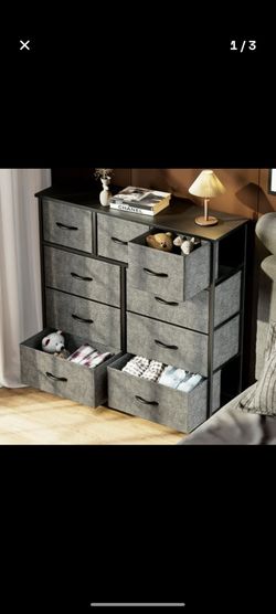 9 drawer dresser fabric drawers