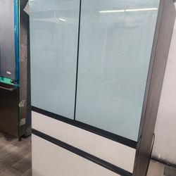 BESPOKE 4 DOOR REFRIGERATOR BLUE AND WHITE