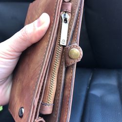 Brown Faux Leather Wallet