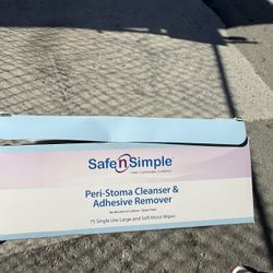 Safe n Simple Peri-Stoma Cleanser & Adhesive Remover wipes