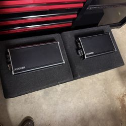 2x Kicker 12in L7, Kicker CXA1800.1, Kicker CXA360.4