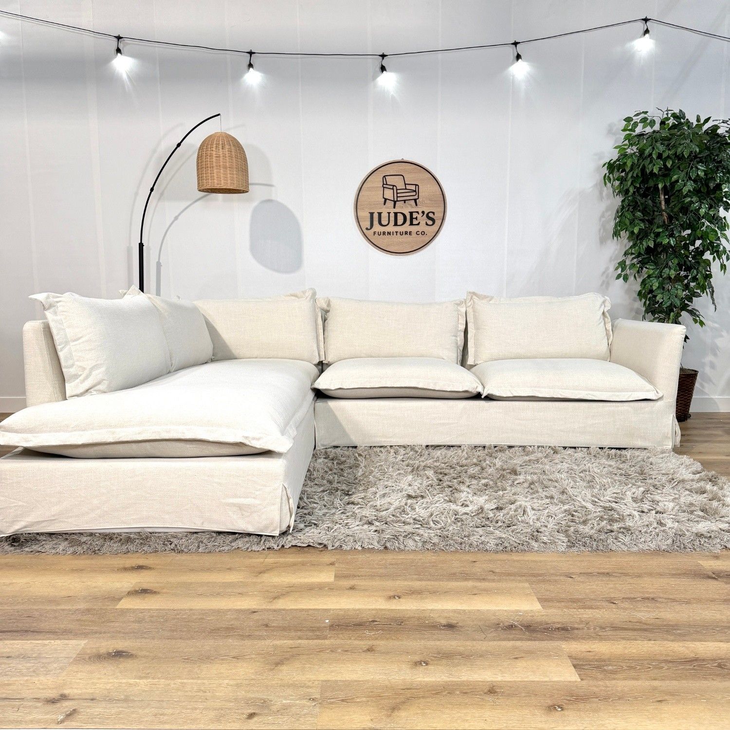 Interior Define Slip Cover Sectional Couch - Free Delivery!