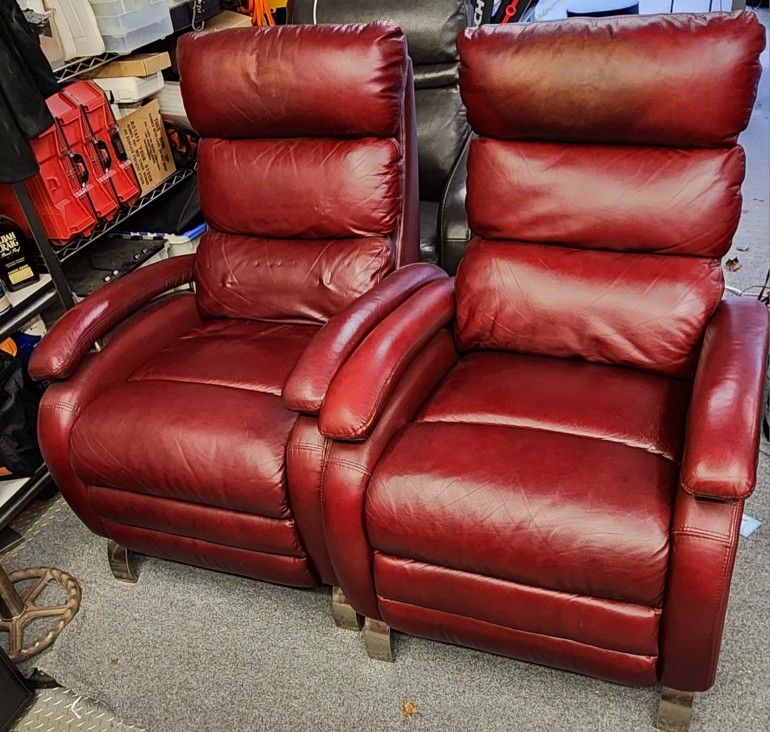 2 Leather Man Cave Chairs