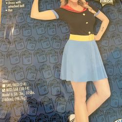 Halloween Costume! Adult Ms Popeye Halloween Costume 