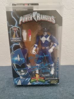 Power Rangers Blue Ranger Blue Signed