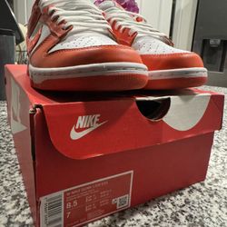 Nike Dunks Orange Paisley