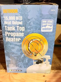 One Stop Gardens 15,000 BTU Tank Top Propane Heater