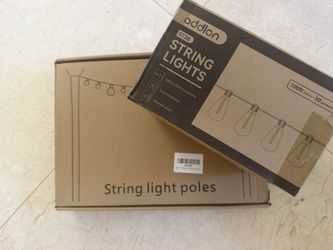 String Lights And Pole
