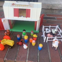 Vintage Fisher Price Little People Barn