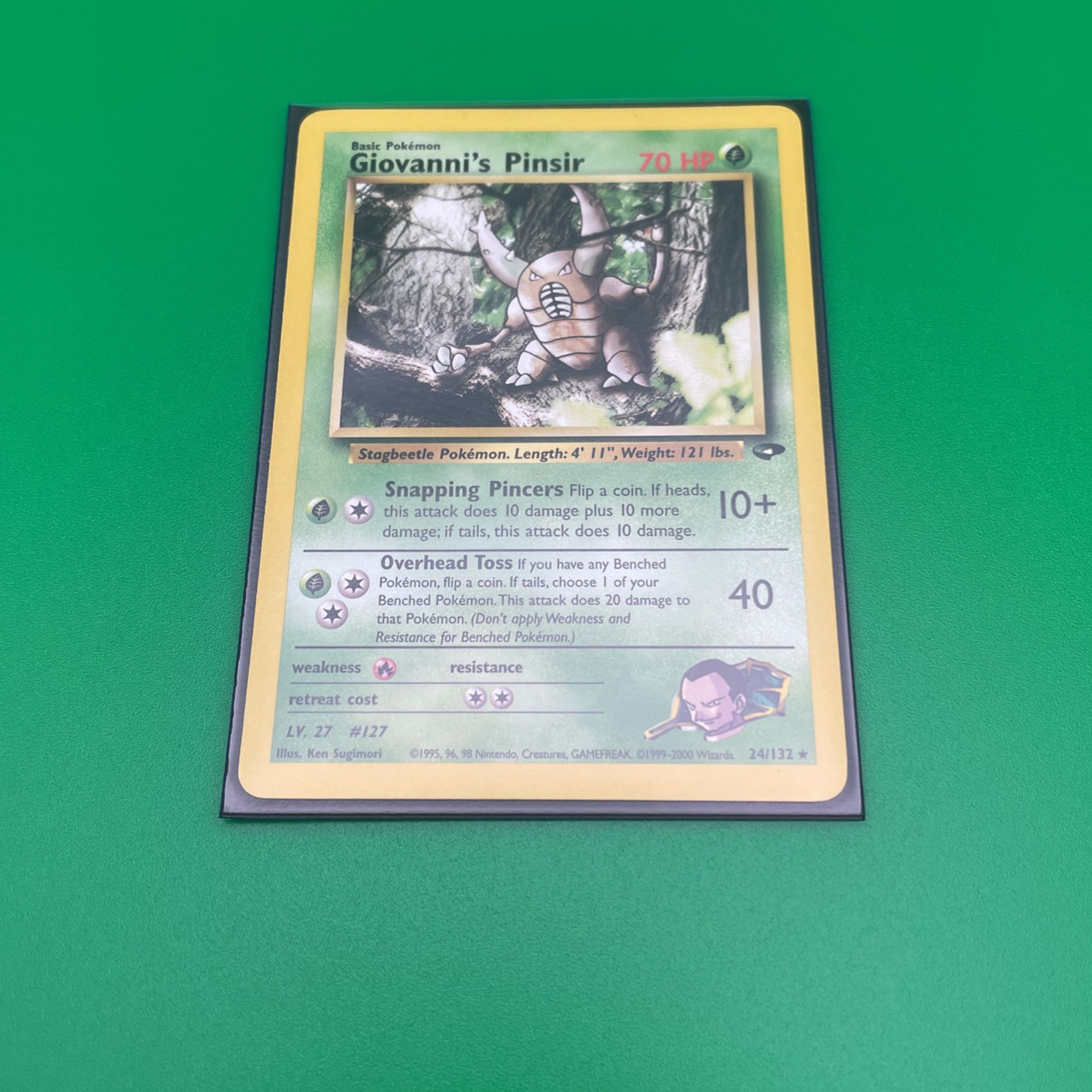 Giovanni’s Pinsir Pokémon Card