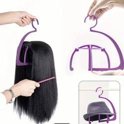 4-pack Black Wig Hanger/stand 