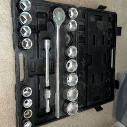 Jobsmart 3/4 in. Drive SAE Mechanics tool set (20 pc)