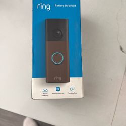 Ring Battery Doorbell (newest model) — Retinal 2K with wide-angle video, up to 6x Enhanced Zoom, Two-Way Talk, and Built-In Battery, Matte Mocha 