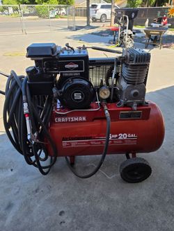 5 HP 20 gal Craftsman Gas air compressor