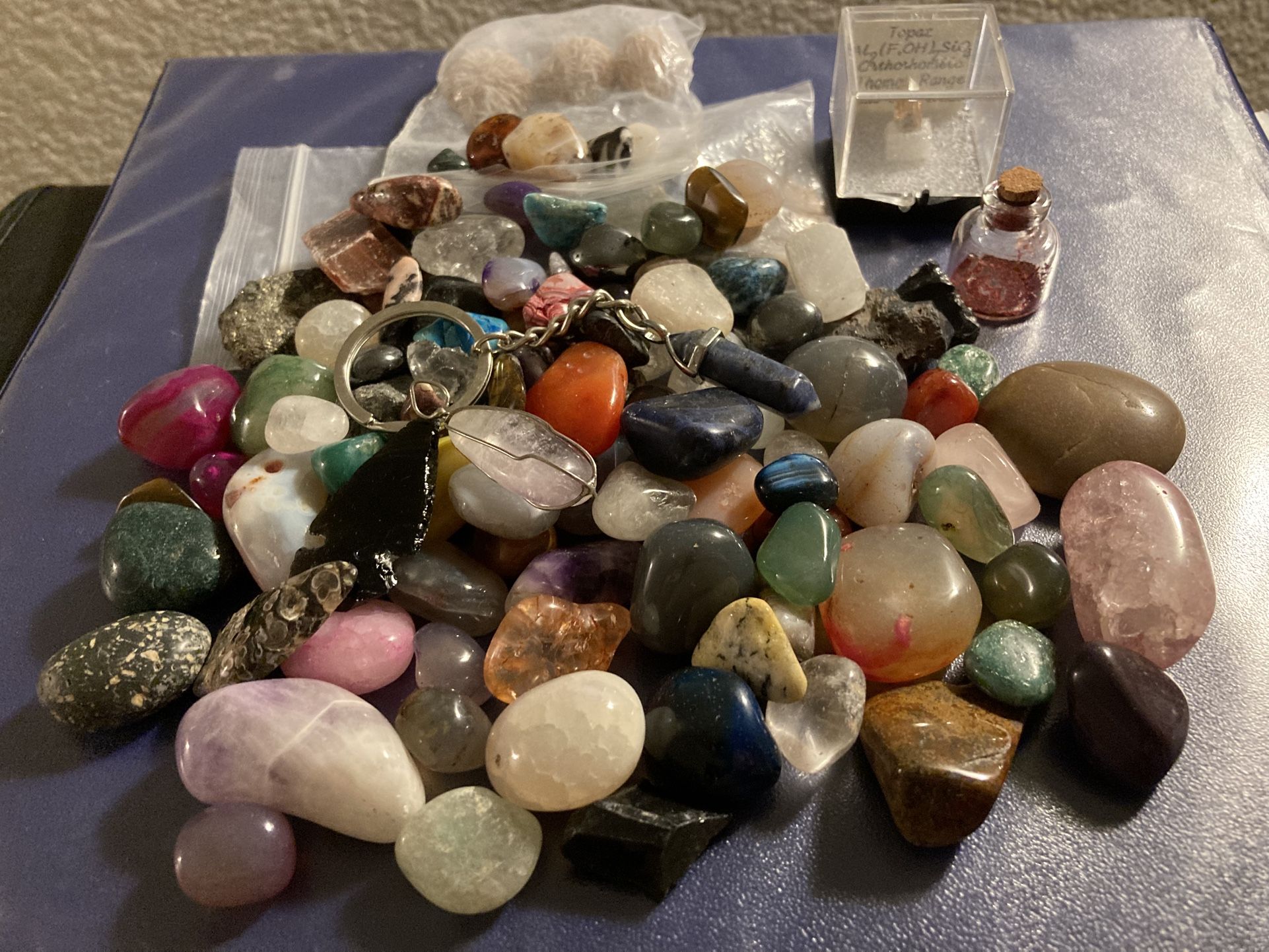 Various Polished Rocks And Crystals