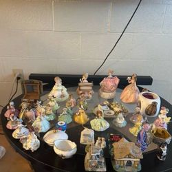 Vintage Porcelain Doll Figurines 