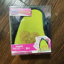 Shopkins Real Littles Glitter Avocado Heart Mini Backpack 6 Surprises Inside
