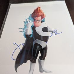 The Incredibles Buddy Pine Jason Lee Autograph 8x10 Photo 