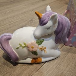 Ceramic Unicorn Piggy Bank