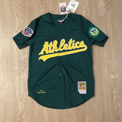 Size Medium - Mitchell And Ness Authentic MLB Oakland Athletics Mark McGuine Baseball Jersey