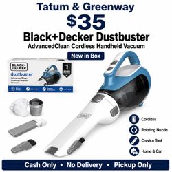 Black+Decker Dustbuster AdvancedClean Cordless Handheld Vacuum – New in Box – $35