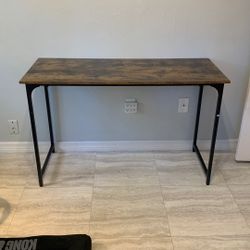 Rustic Desk With Metal Legs 