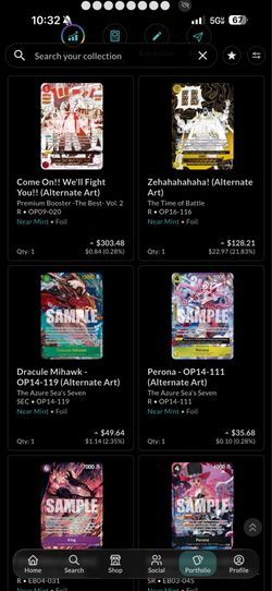 One Piece Card Lot