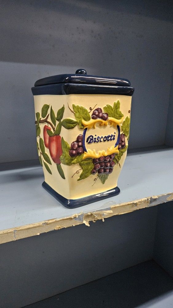 Unique Biscotti Ceramic Biscotti Holder For The Countertop Decorative Decor