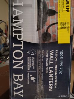 Brand new Hampton Bay Easton middle exterior lantern