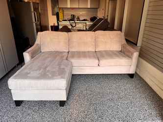 Light Gray Reversible Chaise Sectional!