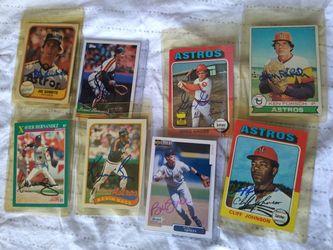 Houston Astros Autographs Auto MLB Baseball Lot