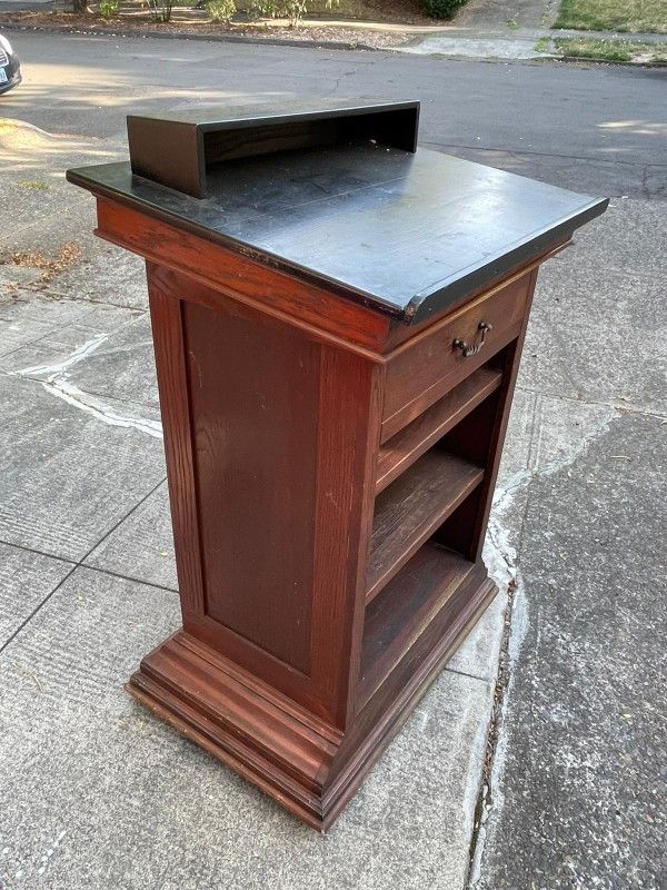 Beautiful Podium Made Of Real Wood.