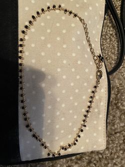 Black beaded chocker design necklace