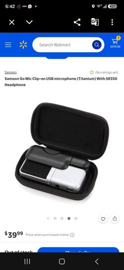 Samson Go Mic Clip-On USB Microphone with Case