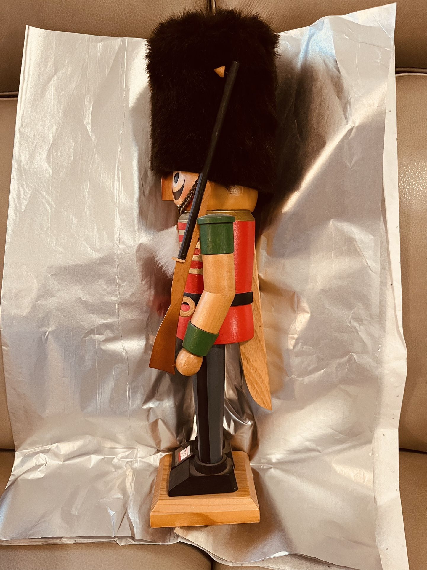 Steinbach Erzgebirge Nutcracker, 15 Inches Tall, Red And Green