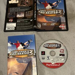 Tony Hawk's Pro Skater 3 (PlayStation 2, 2001) PS2 Game Complete