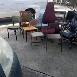 Accent  Chairs And Stools $5.00 Each 